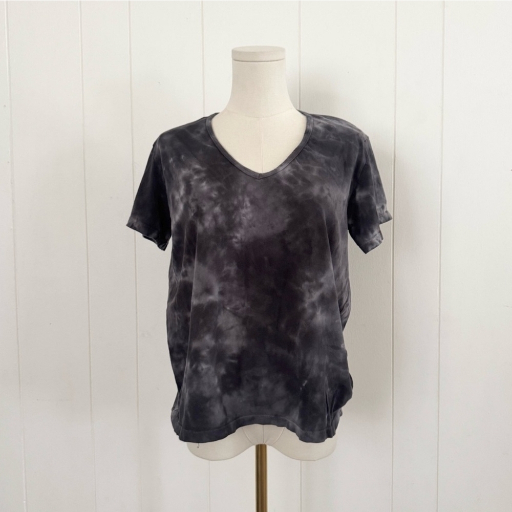 Raquel Allegra Gray Short Sleeve Relaxed Tee